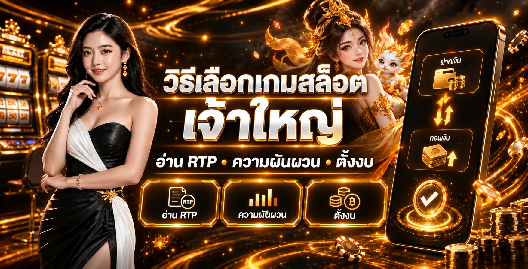 เจ้าใหญ่ วิธีเลือกเกมสล็อต อ่าน RTP และตั้งงบ